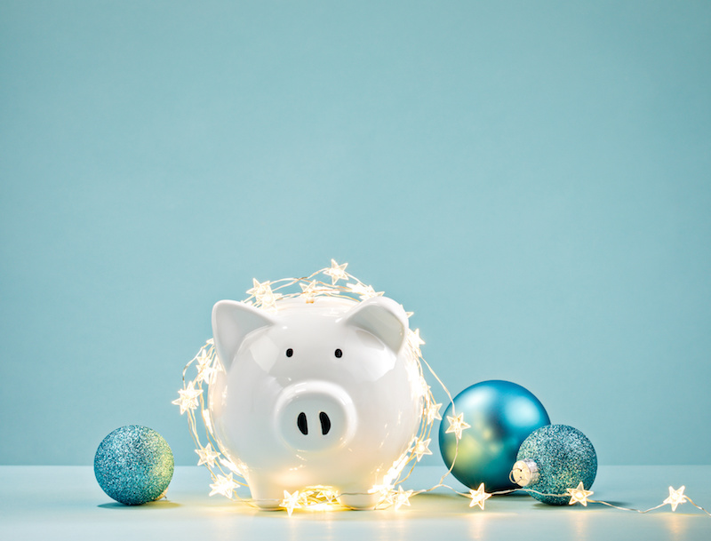 piggy bank Christmas