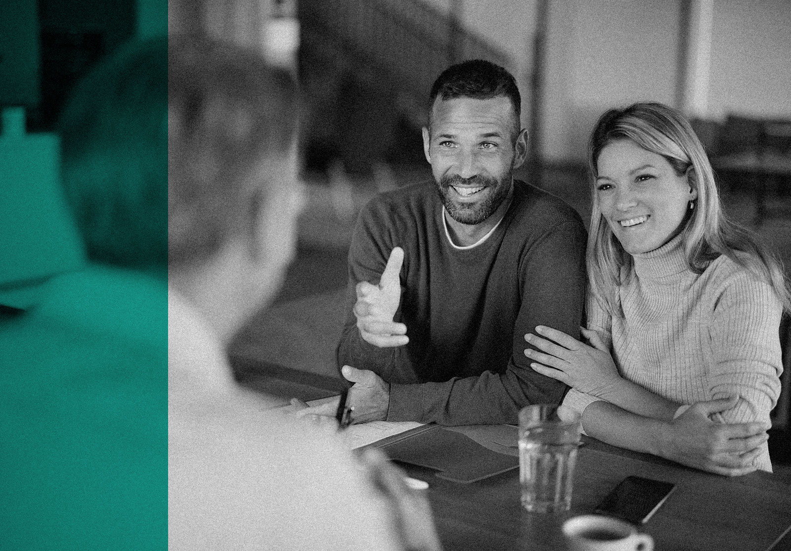 Advisor meeting with clients