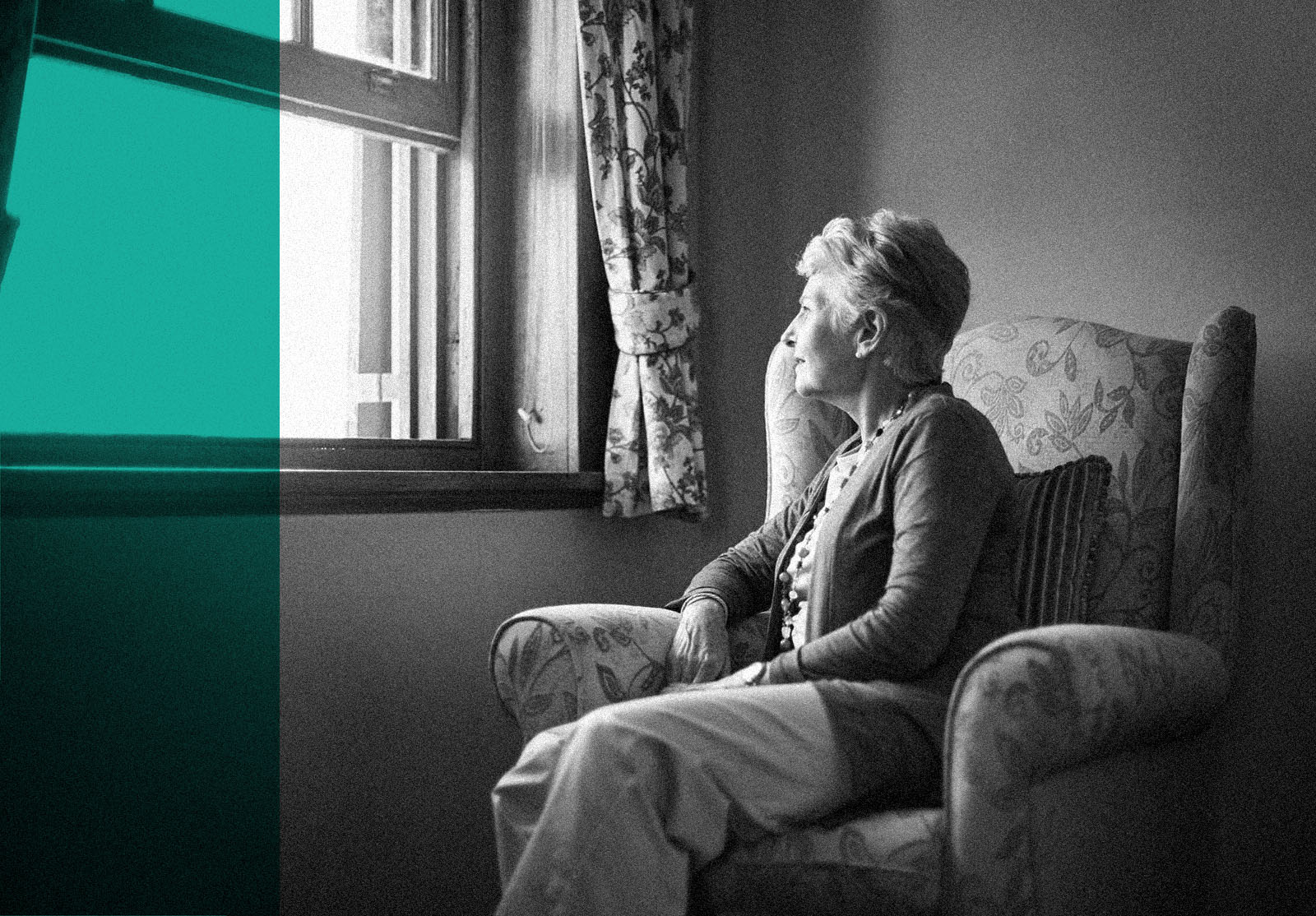 Shot of a senior woman sitting alone in her living room