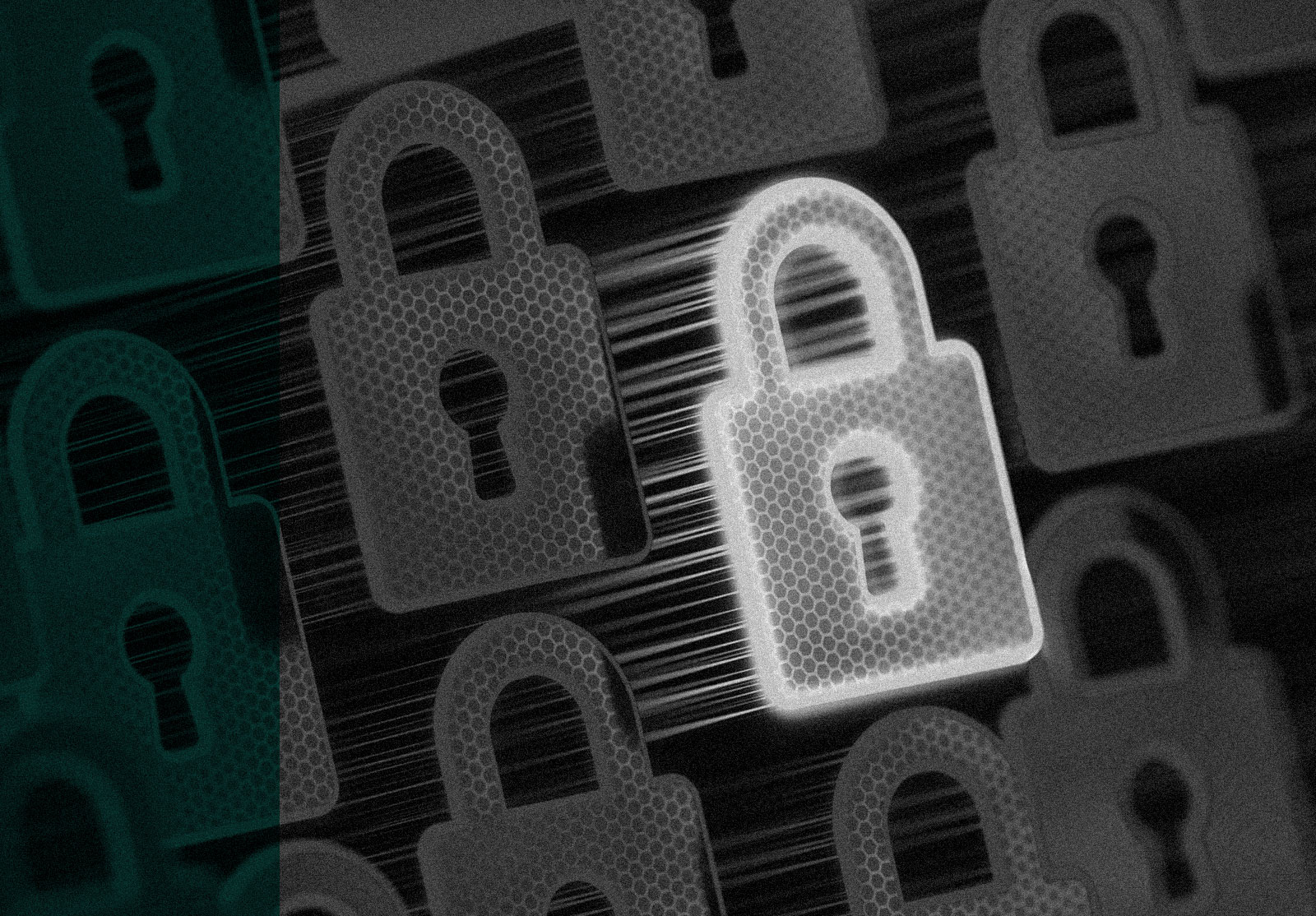 Cybersecutity concept, lock