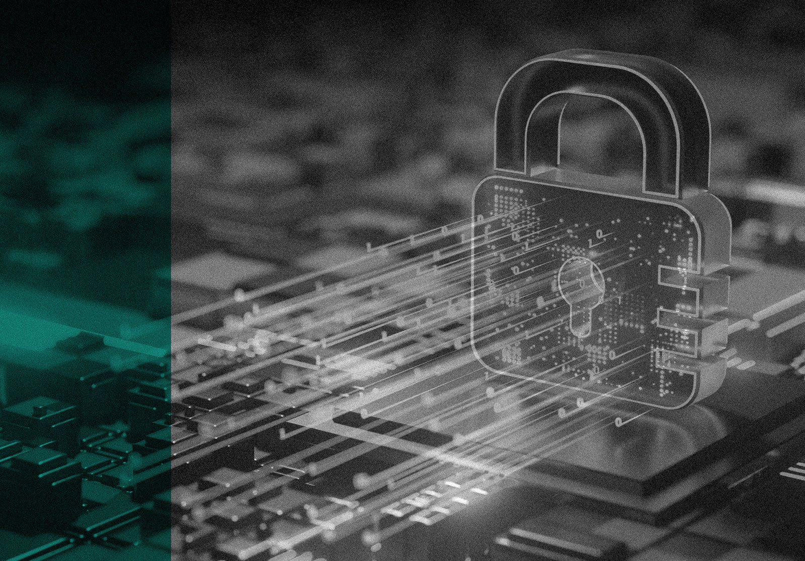 Cybersecutity concept, lock