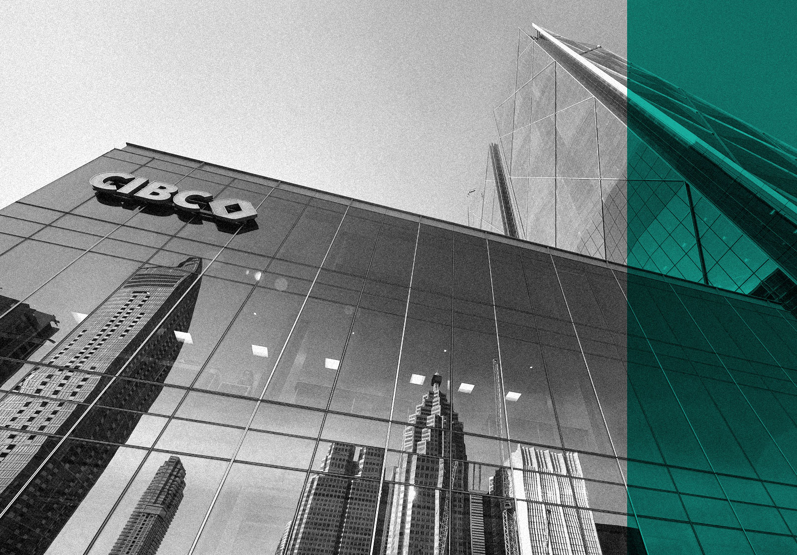 CIBC Sign on Bay Street Square North Wall