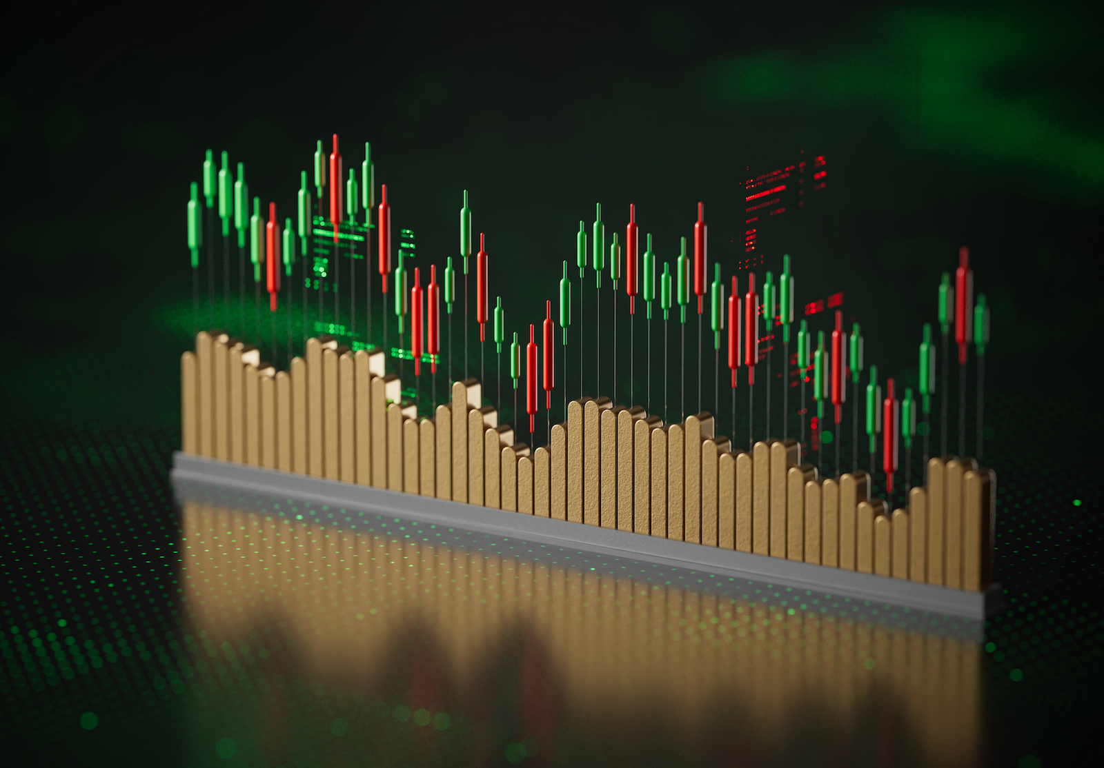 Graph Stock Chart Stock Market Digital FUI alternate text for this image